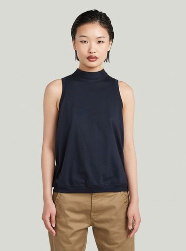 Open Back Knit Tank Top